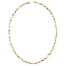 14kt Yellow Gold 18" Paperclip Link Chain