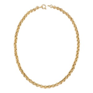 14kt Yellow Gold 18" Rolo Link Chain Necklace