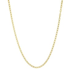 14kt Yellow Gold 20" Oval Link Chain Necklace