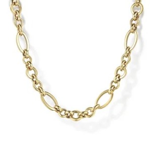 Gabriel & Co. 14kt Yellow Gold Hollow Figaro Link Chain Necklace