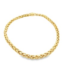 Estate 14kt Yellow Gold Woven Collar Necklace
