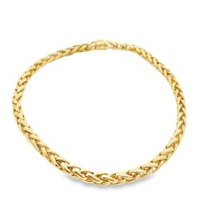 Estate 14kt Yellow Gold Woven Collar Necklace