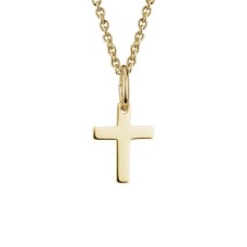 14kt Yellow Gold Baby/child's Cross Pendant Necklace