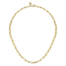 Gabriel & Co. 14kt Yellow Gold 17" Paperclip Chain Necklace