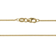 14kt Yellow Gold Diamond Cut 1mm Wheat Chain