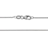 14kt White Gold 18" Diamond Cut Wheat Chain
