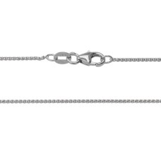 14kt White Gold Diamond Cut Wheat Chain