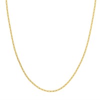 14kt Yellow Gold 2.10mm "paperclip" Link Necklace