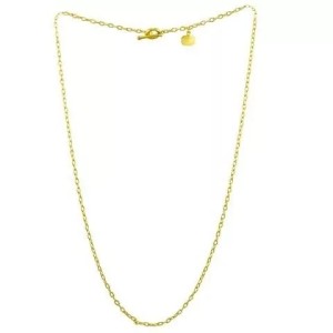 Lika Behar 24kt Yellow Gold 1.7mm Squared Cable Chain Necklace