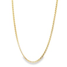 Estate 14kt Yellow Gold 24" 1.8mm Serpentine Link Chain Necklace