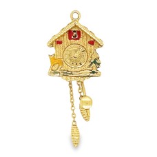 Estate 18kt Yellow Gold Bavarian Cuckoo Clock Charm