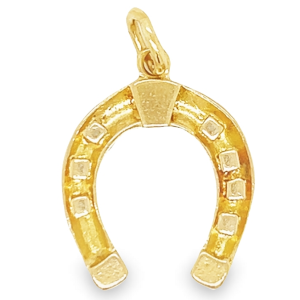 Estate 9kt Yellow Gold Horseshoe Charm