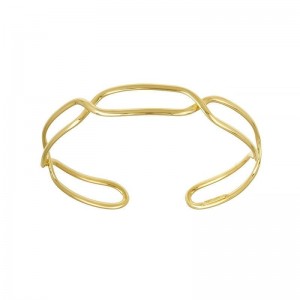 14kt Yellow Gold Open Design Cuff Bracelet