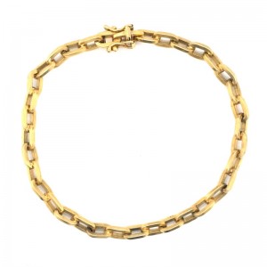 Estate 18kt Yellow Gold Open Link Bracelet