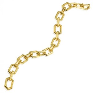 Gumuchian 18kt Yellow Gold "B" Link Bracelet