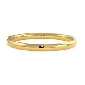 14kt Yellow Gold 6.3mm Tubular Bangle Bracelet