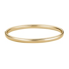 14kt Yellow Gold 6mm Bangle Bracelet.