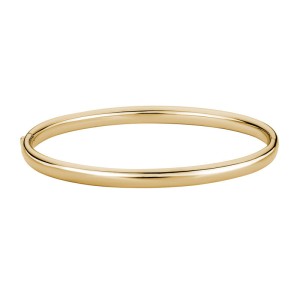 14kt Yellow Gold 6mm Bangle Bracelet.