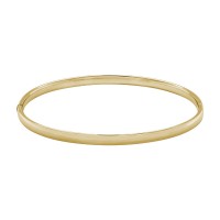 14kt Yellow Gold Polished 4mm Bangle Bracelet