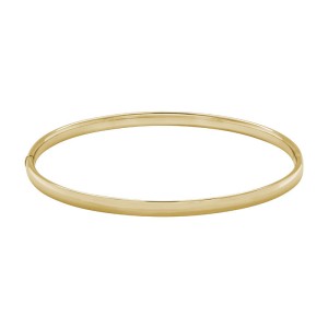 14kt Yellow Gold Polished 4mm Bangle Bracelet