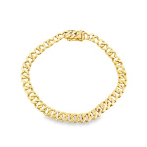Estate 18kt Yellow Gold Curb Link Bracelet