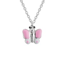 Sterling Silver Child's Butterfly Pendant Necklace