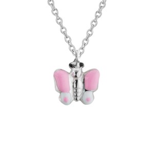 Sterling Silver Child's Butterfly Pendant Necklace