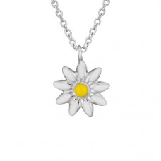 Sterling Silver Child's Daisy Pendant Necklace