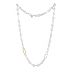 Lika Behar Sterling Silver And 22kt Yellow Gold "Chill-Link" Necklace