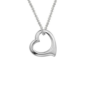 Sterling Silver 10mm Floating Heart Pendant