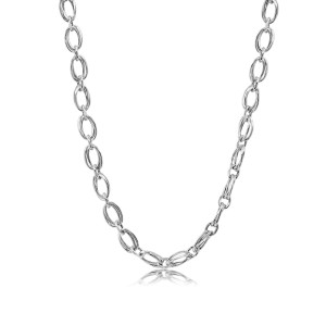 Peter Storm "Tessuto Colori"  Sterling Silver Polished Link Necklace