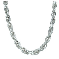 Peter Storm "Tessuto Colori" Sterling Silver Link Necklace