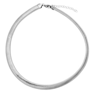 Charles Garnier Over Sterling Silver "Tubogas" Necklace