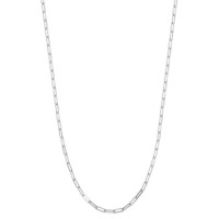 Charles Garnier Sterling Silver "paperclip" Link Necklace