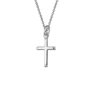 Sterling Silver Small Cross Pendant Necklace