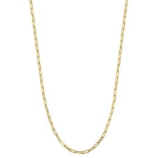 Charles Garnier 18kt Yellow Gold Over Sterling Silver "paperclip" Link Necklace