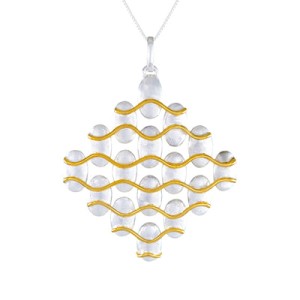 Michou Sterling Silver And 22kt Vermeil Pendant Necklace