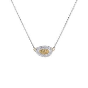 Lika Behar 24kt Yellow Gold And Sterling Silver "Reflection" Diamond Necklace