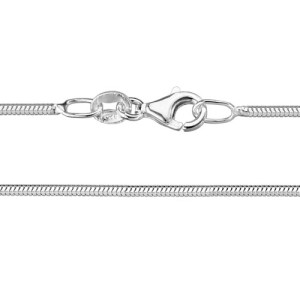 Sterling Silver 1.4mm Shiny Snake Chain