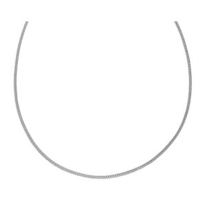Sterling Silver 16" 1.6mm Curb Chain With Lobster Claw Clasp