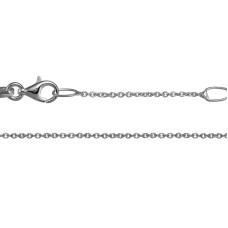Sterling Silver 18-20" Adjustable 0.7mmcable Chain