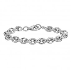 Sterling Silver Polished Open Link Bracelet