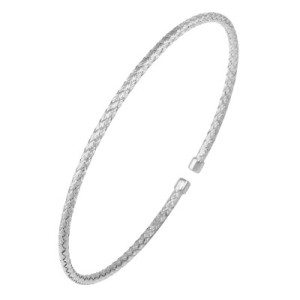 Charles Garnier Sterling Silver "Niza" Flexible Cuff Bracelet