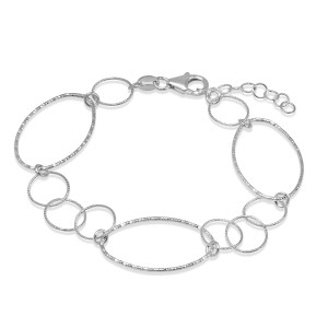 Peter Storm "Tessuto Colori" Sterling Silver Open Twist And Tinsel Link Bracelet