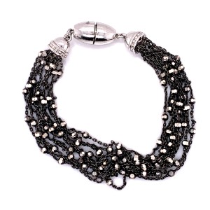 Peter Storm "Tessuto Colori" Sterling Silver "Eclipse" Bracelet