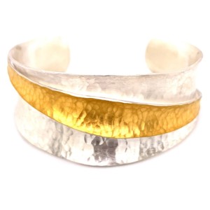 Lika Behar Fused 24kt Yellow Gold And Sterling Silver "Inversion" Cuff Bracelet