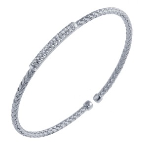 Charles Garnier Sterling Silver "Nardini" Cuff Bracelet