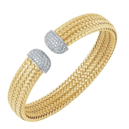 Golden Glamour Bangle by Charles Garnier