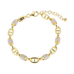 Charles Garnier 18kt Yellow Gold Over Sterling Silver Marina Bracelet