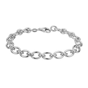 Sterling Silver Oval Link Bracelet